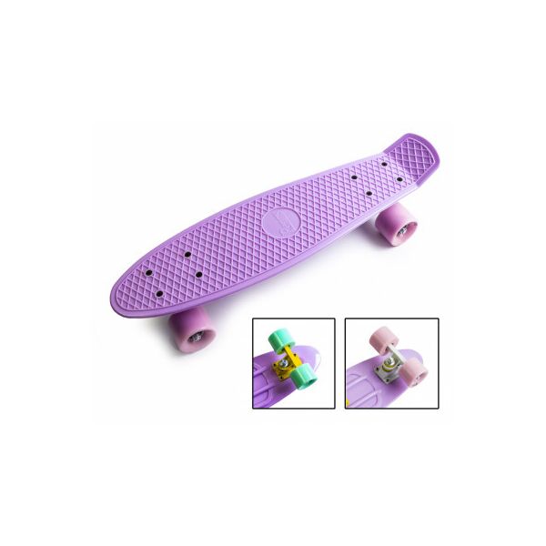

Пенни борд Penny Board Pastel Series Лиловый цвет. Матовые колеса.