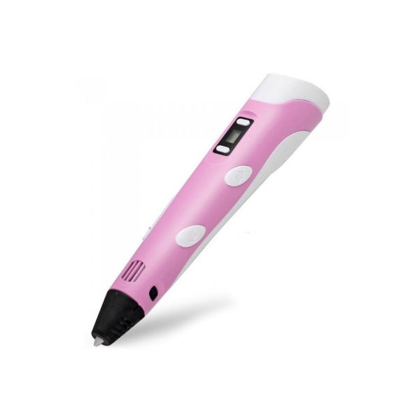

3D ручка c Lcd дисплеем и набором эко пластика для рисования 3DPen-2 Pink