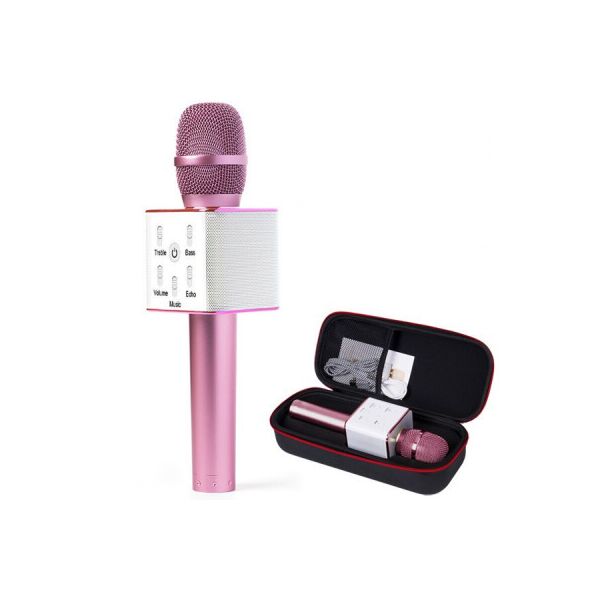 

Беспроводной караоке микрофон с Чехлом MicGeek Q9 Rose