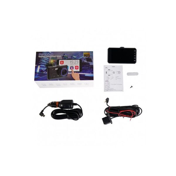 

Автомобільний відеореєстратор Dvr V2 A11 Full HD сенсорний реєстратор 2 камери Чорний