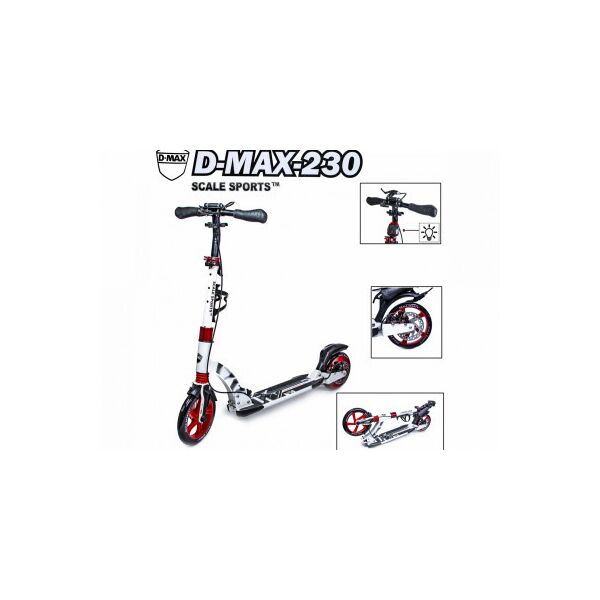 

Cамокат двухколесный Scale Sports. D-Max-230 дисковый тормоз белый