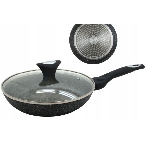 

Сковорода алюминиевая с мраморным антипригарным покрытием с крышкой Klausberg KB-7040 26 см