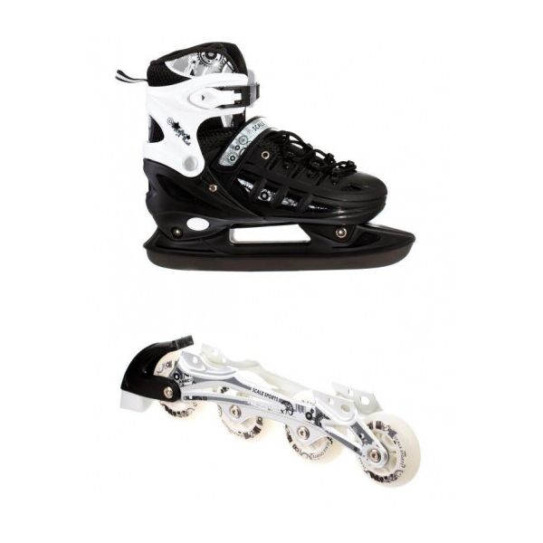 

Ролики-коньки Scale Sport. Black (2в1), размер 29-33