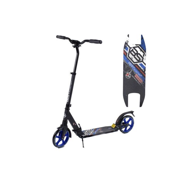 

Самокат алюминиевый 73193 Best Scooter с синей декой и дисками, колеса 200 мм, 2 амортизатора, складной