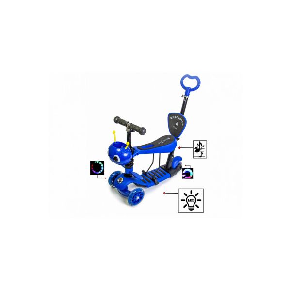 

Самокат Scooter Пчелка 5in1. Blue. со светом и музыкой.