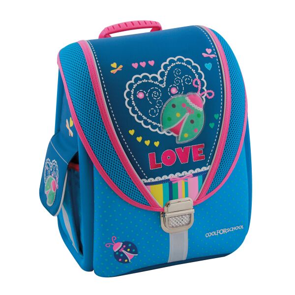 

Ранец школьный Cool For School Ladybug 35.5x28x16.5 см 16-25 л голубой (CF85603)