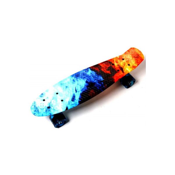 

Пенни борд Penny Board Огонь и лед Светящиеся колеса.