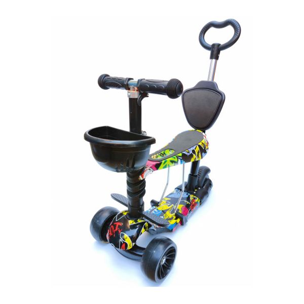 

Самокат Scooter Smart 5 в 1 рисунок графити