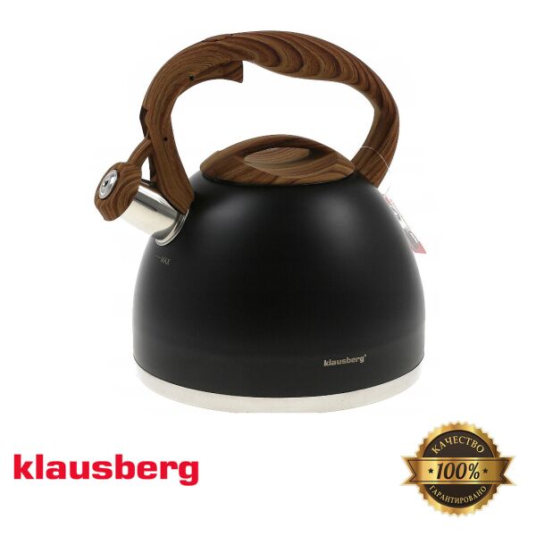 

Чайник из нержавеющей стали со свистком 3 л Klausberg KB-7450