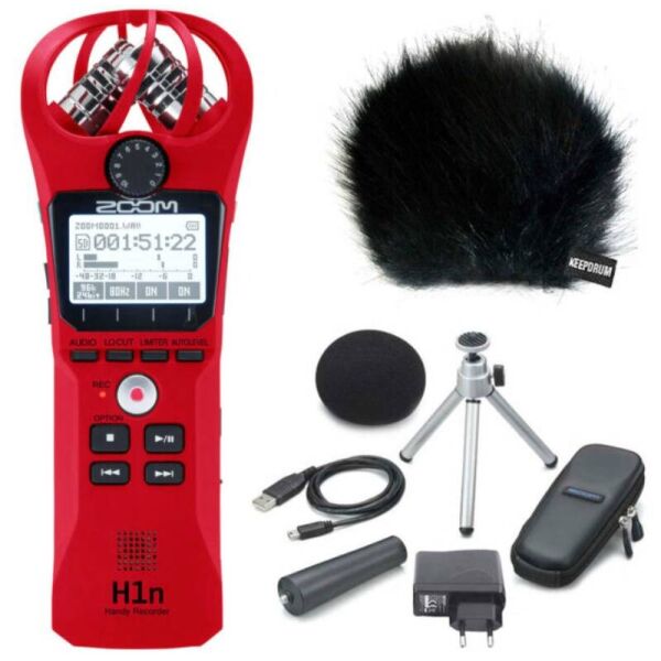 

ZOOM H1n red SET