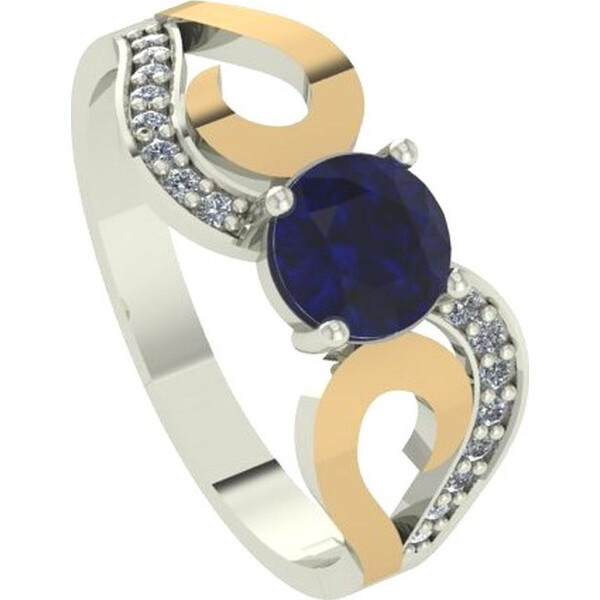 

Кольцо из серебра с куб. циркониями, размер 17 (1709355)