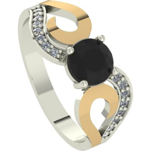 

Кольцо из серебра с куб. циркониями, размер 18 (1709358)