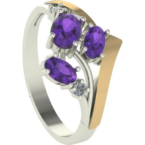 

Кольцо из серебра с куб. циркониями, размер 21.5 (1709401)