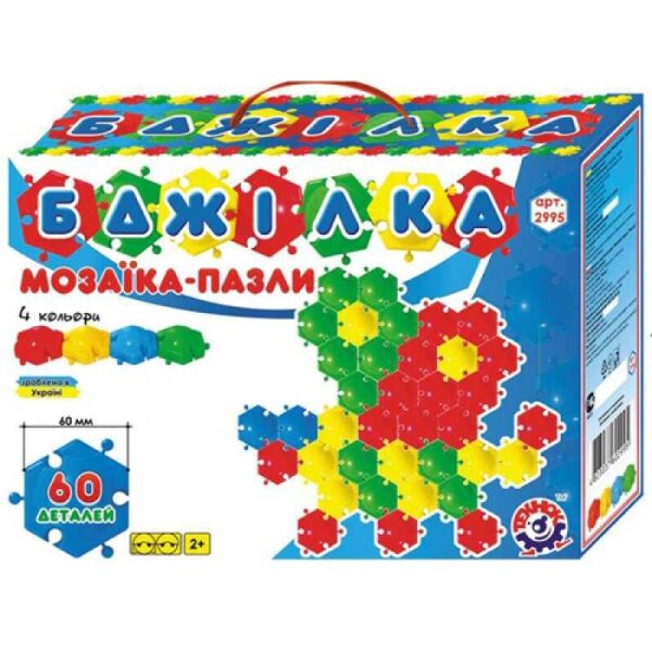 

Мозаика - пазлы Пчелка 1035 (4) 100 эл, ТЕХНОК, (Украина)