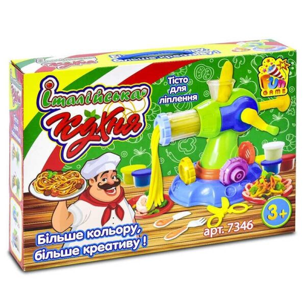 

Тесто для лепки 7346 Італійська кухня (12) FUN GAME, (Украина)