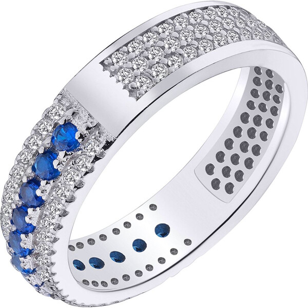 

Кольцо из серебра с куб. циркониями, размер 18.5 (1712033)