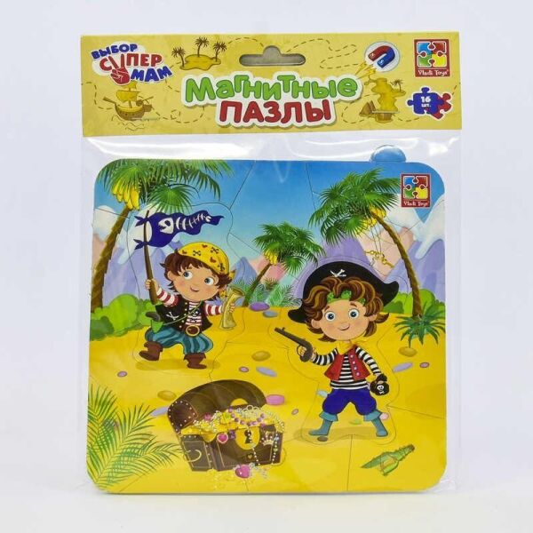 

Магнитные пазлы Пираты - VT 3204-09 (рус) (60) Vladi Toys, (Украина)