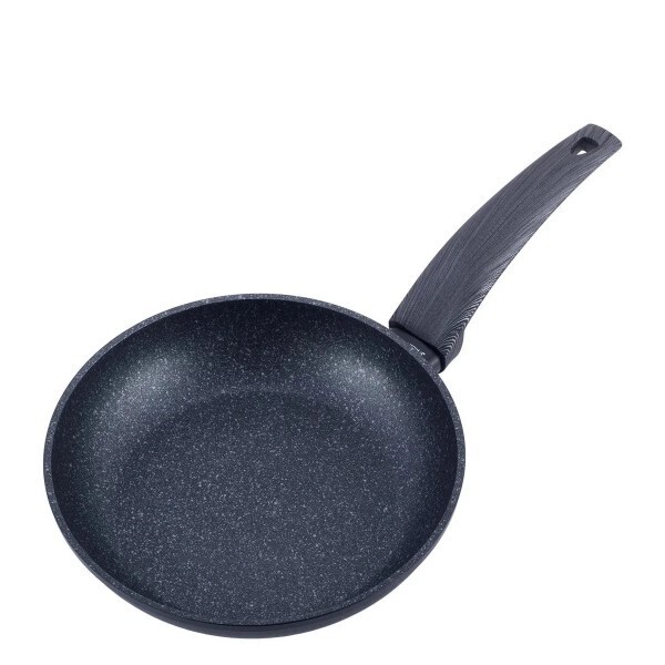 

Сковорода Kamille, антипригарное покрытие Black Marble, алюминий, 28 см, чёрный