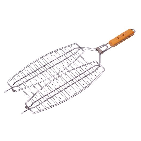 

Решетка для рыбы Kamille, с деревянной ручкой, 36х25х3.5 см