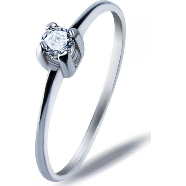 Кольцо из серебра с куб. цирконием, размер 16.5 (1717137)