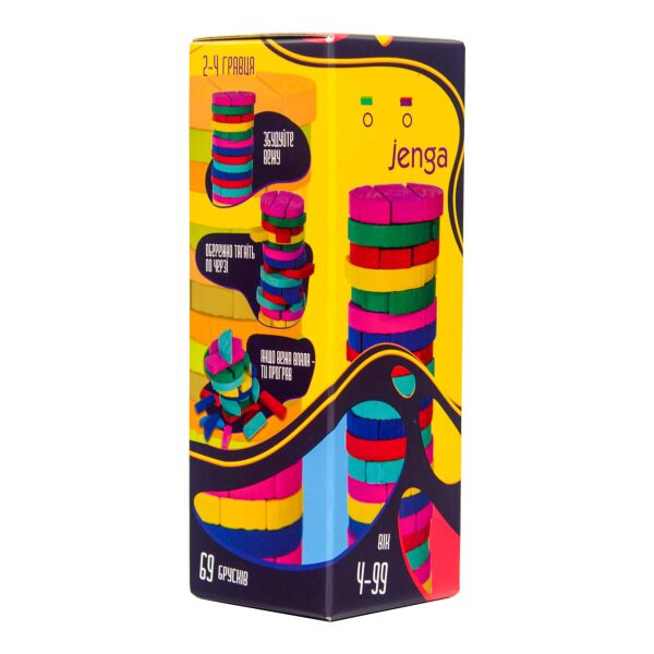 

Настольная игра Strateg Colors Jenga mini (30816)