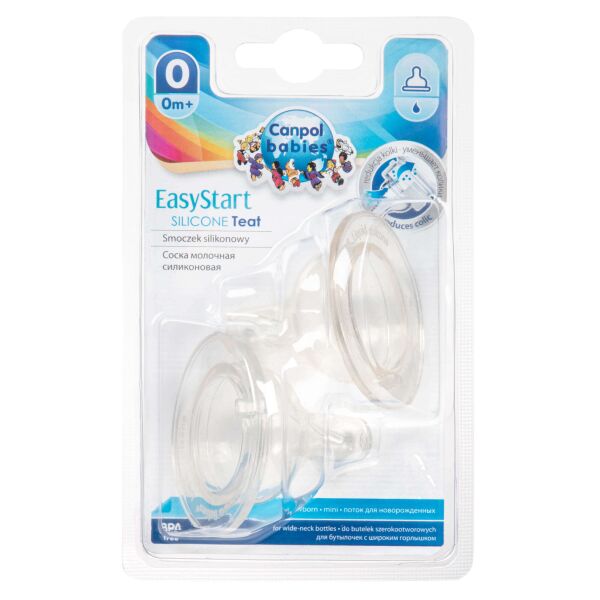 

Соска силиконовая Canpol Babies для бутылочек с широким отверстием EasyStart (21/729)