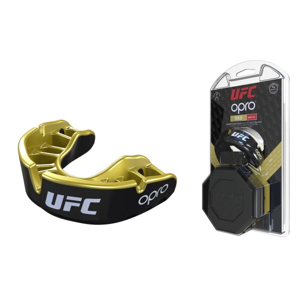 

Капа OPRO Gold UFC Hologram Black Metal /Gold (art.002260001)