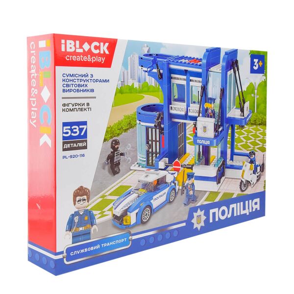 

Конструктор IBlock Полиция 537 деталей (PL-920-116)