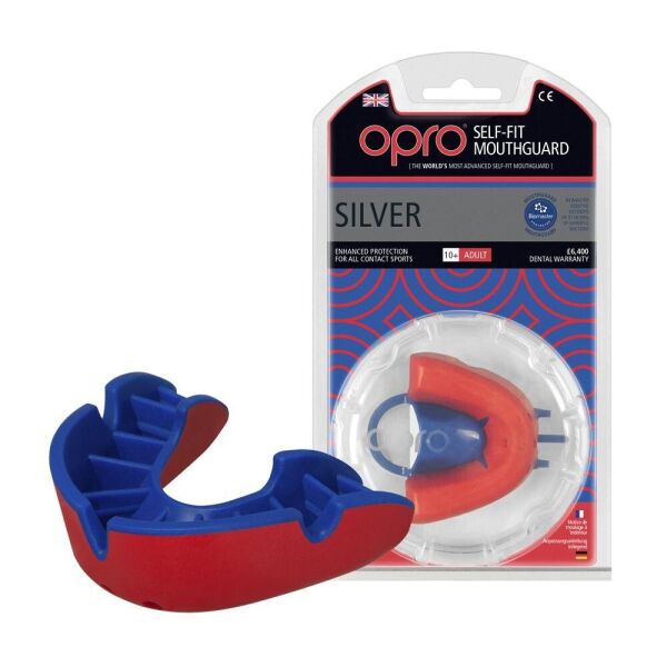 

Капа OPRO Silver Red /Blue (art.002189005)