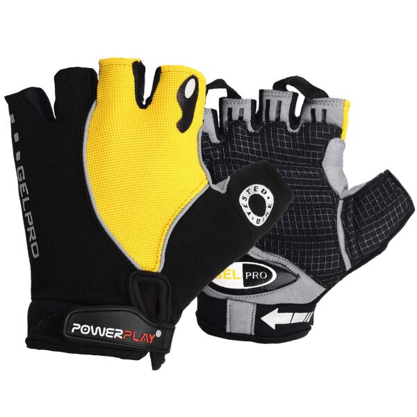 

Велорукавичкы PowerPlay 5019 B Черно-желтые S