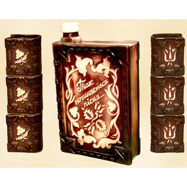 

Набор винный торским сувенир Книга 7 пр. (Графин + 6 стаканов) 5 ТС
