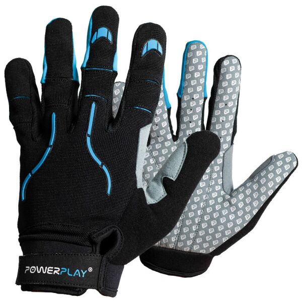 

Велоперчатки PowerPlay 6662 А Черно-Голубые XL