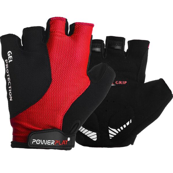 

Велоперчатки PowerPlay 5028 C Черно-красные L
