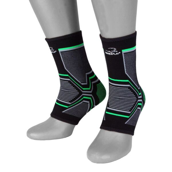 

Бандаж на голеностоп эластичный PowerPlay 4100 Черний L /XL (пара)