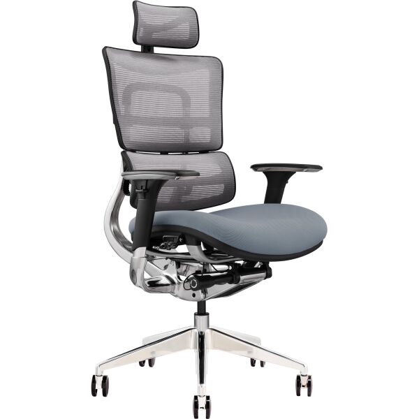 

Офисное кресло GT Racer X-801 Bright Gray (W-20, B-40)