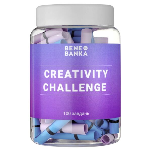 

Баночка з завданнями Creativity Challenge Bene Banka українська мова (BB10UA)