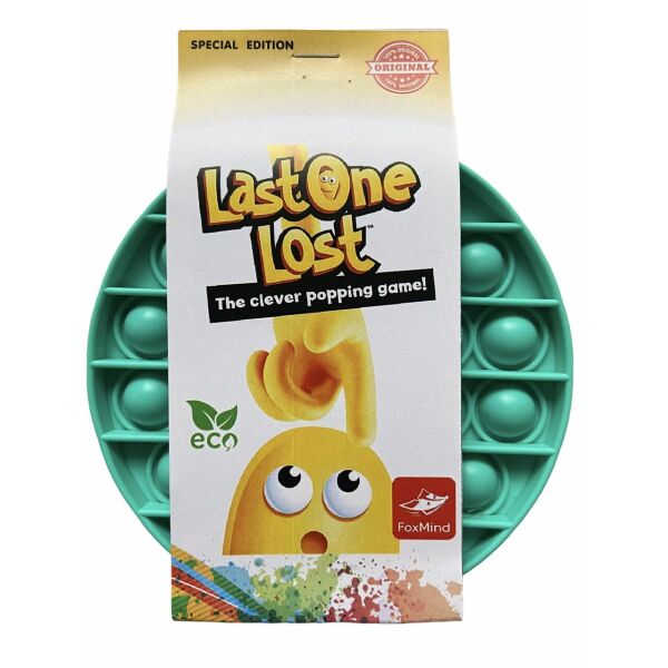 

Сенсорная силиконовая игрушка пупырка антистресс Pop It Last One Lost Бирюзовый круг