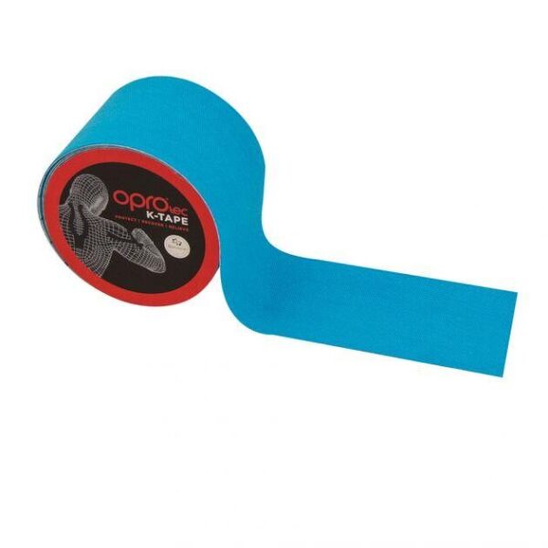 

Кинезиологический тейп OPROtec Kinesiology Tape TEC57542 синий 5см * 5м