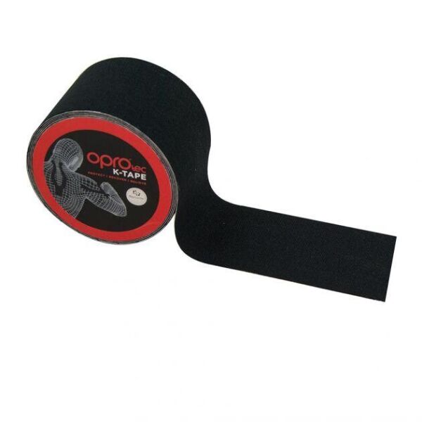 

Кинезиологический тейп OPROtec Kinesiology Tape TEC57541 черный 5см * 5м