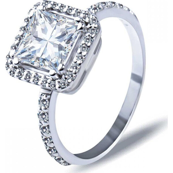 

Кольцо из серебра с куб. циркониями, размер 16 (1720855)