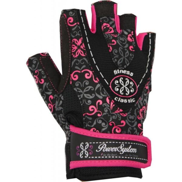 

Перчатки для фитнеса и тяжелой атлетики Power System Classy Женские PS-2910 M Black /Pink