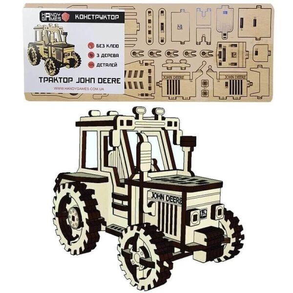 

Деревянный конструктор Handy Games Трактор John Deere (HG-0017)