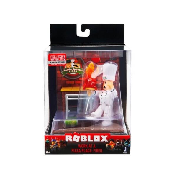 

Игровая коллекционная фигурка Jazwares Roblox Desktop Series Work At A Pizza Place Fired W6 (ROB0262)