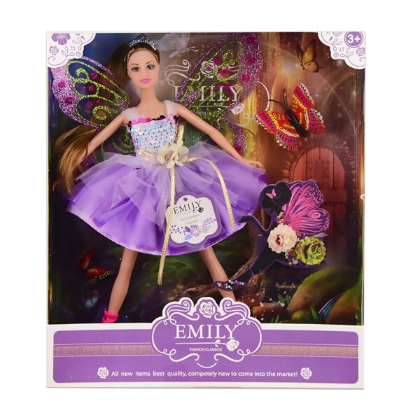 

Кукла Emily фея с аксессуарами 29 см (QJ093D)