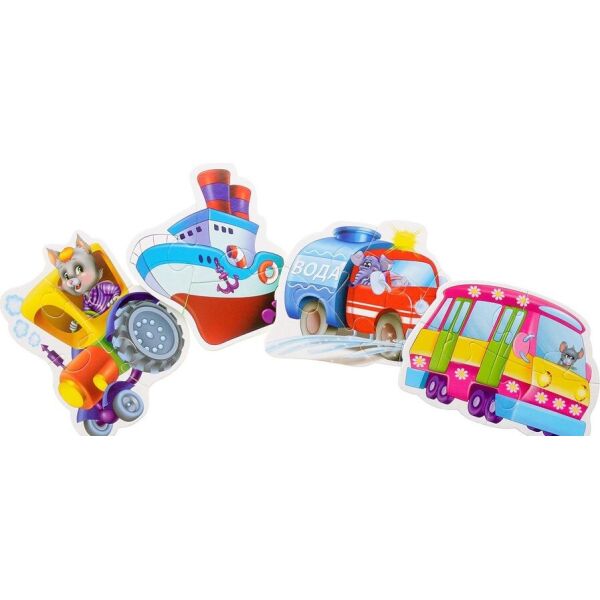 

Игра настольная Vladi Toys Бебi пазлы Машины помощники (VT1106-08)