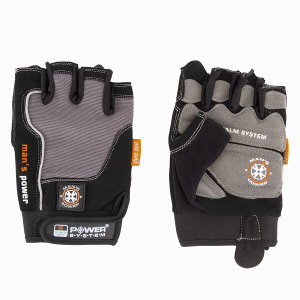 

Перчатки для фитнеса и тяжелой атлетики Power System man's Power PS-2580 S Black /Grey