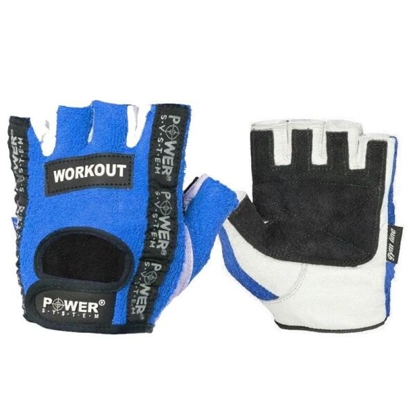 

Перчатки для фитнеса и тяжелой атлетики Power System Workout PS-2200 M Blue