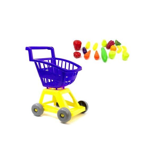 

Тележка с продуктами, 16 элементов (синяя) 693в.3