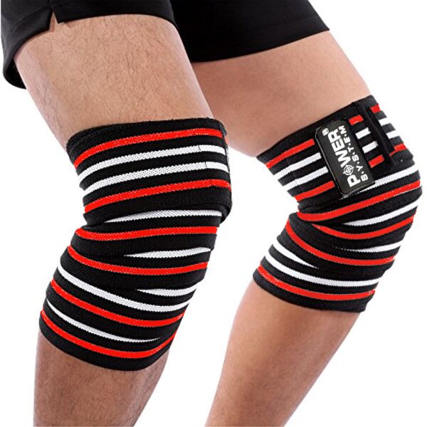 

Бинты на колени Power System Knee Wraps PS-3700 Red /Black