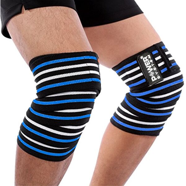 

Бинты на колени Power System Knee Wraps PS-3700 Blue /Black